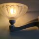 Art Deco wall light in porcelain and glass paste - 1930s/40s