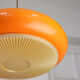 Mid-century acrylic italian orange pendant lamp