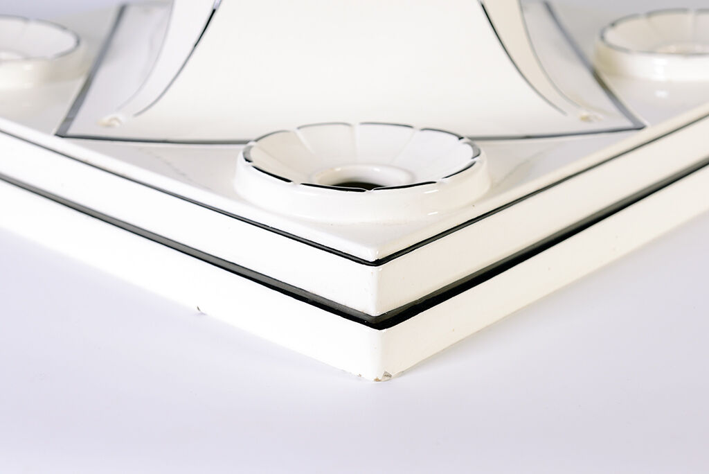 Rare ceiling 1920, BAUHAUS, porcelain 5 lights