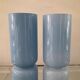 Pair of vintage lamps in blue glass
