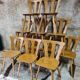 Set of 12 vintage Baumann 1970 bistro chairs