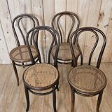 Series of 4 bistro chairs n°18 Fischel