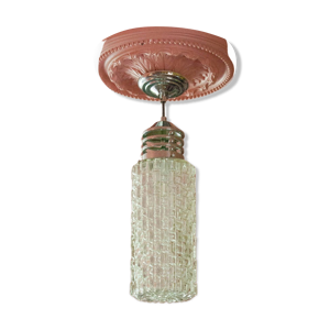suspension vintage, suspension - verre