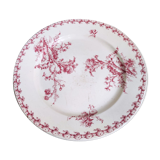 Dish Pink Thistles Porcelain Opaque by Gien