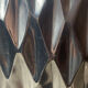 Brushed aluminium vase