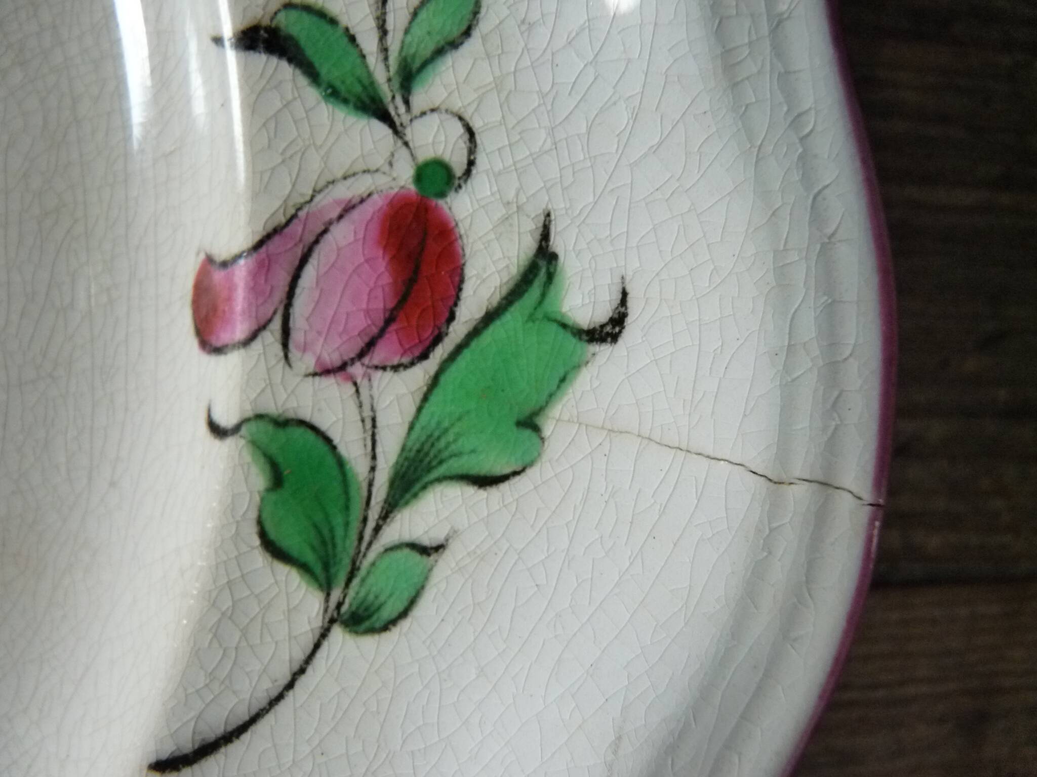 Lunéville earthenware plate