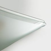 Lampe de plafond en verre satiné et laiton, années 1970