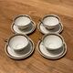 Service for 4 cups + saucers Haviland Limoges Porcelain
