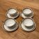 Service for 4 cups + saucers Haviland Limoges Porcelain