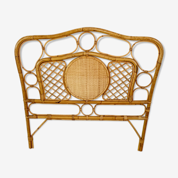 Vintage rattan headboard