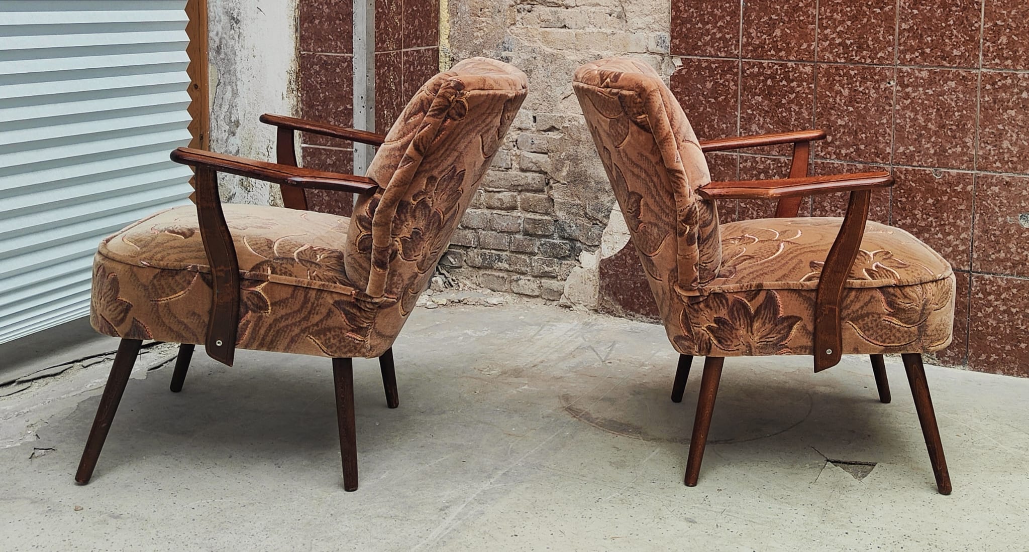 Set de 2 fauteuils de cocktail mid century