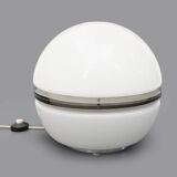 White glass table lamp by Enrico Tronconi for Tronconi, 1970s.