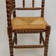 Classic vintage bobbin corner armchair