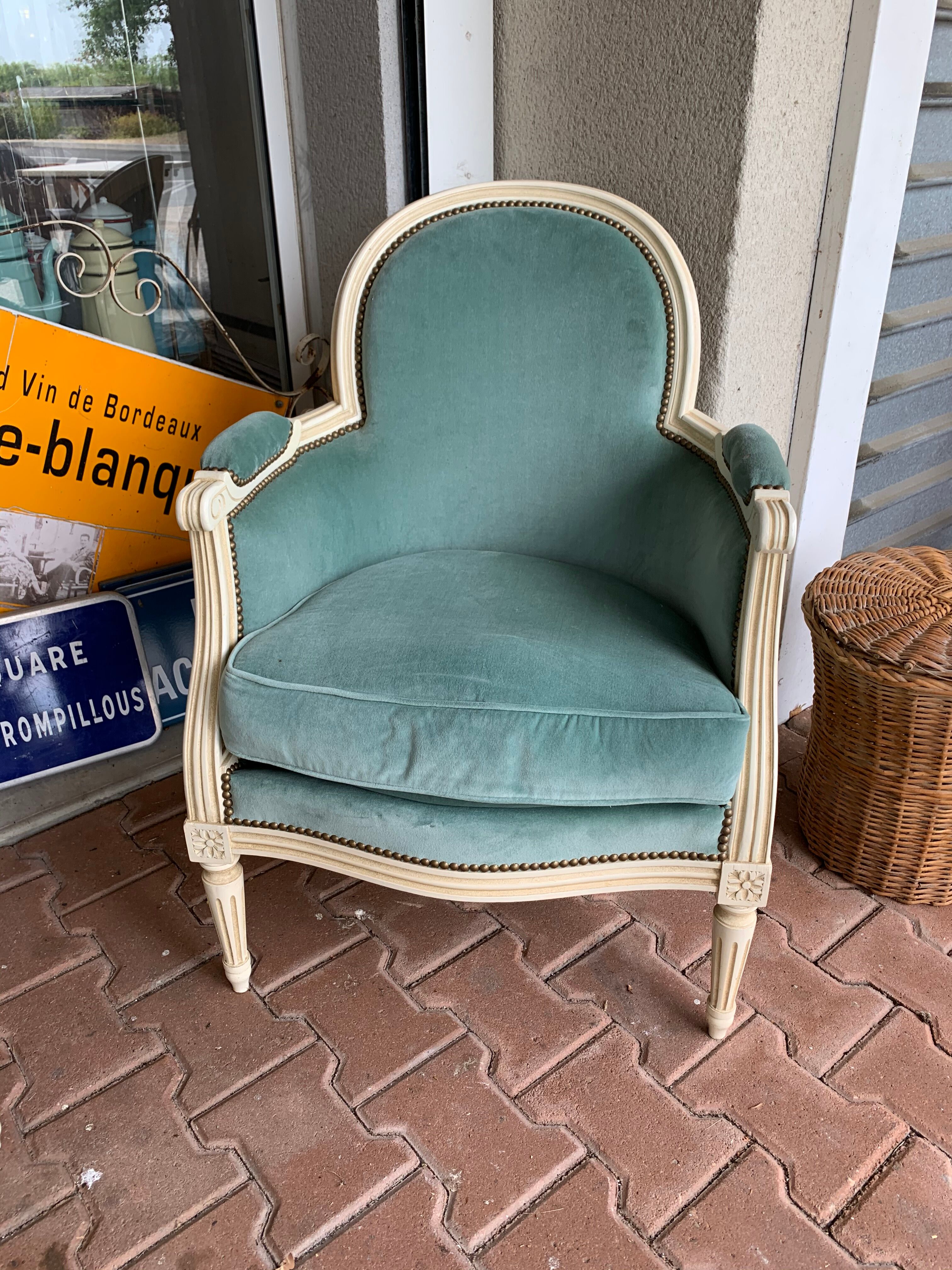 Paire de fauteuils bergére