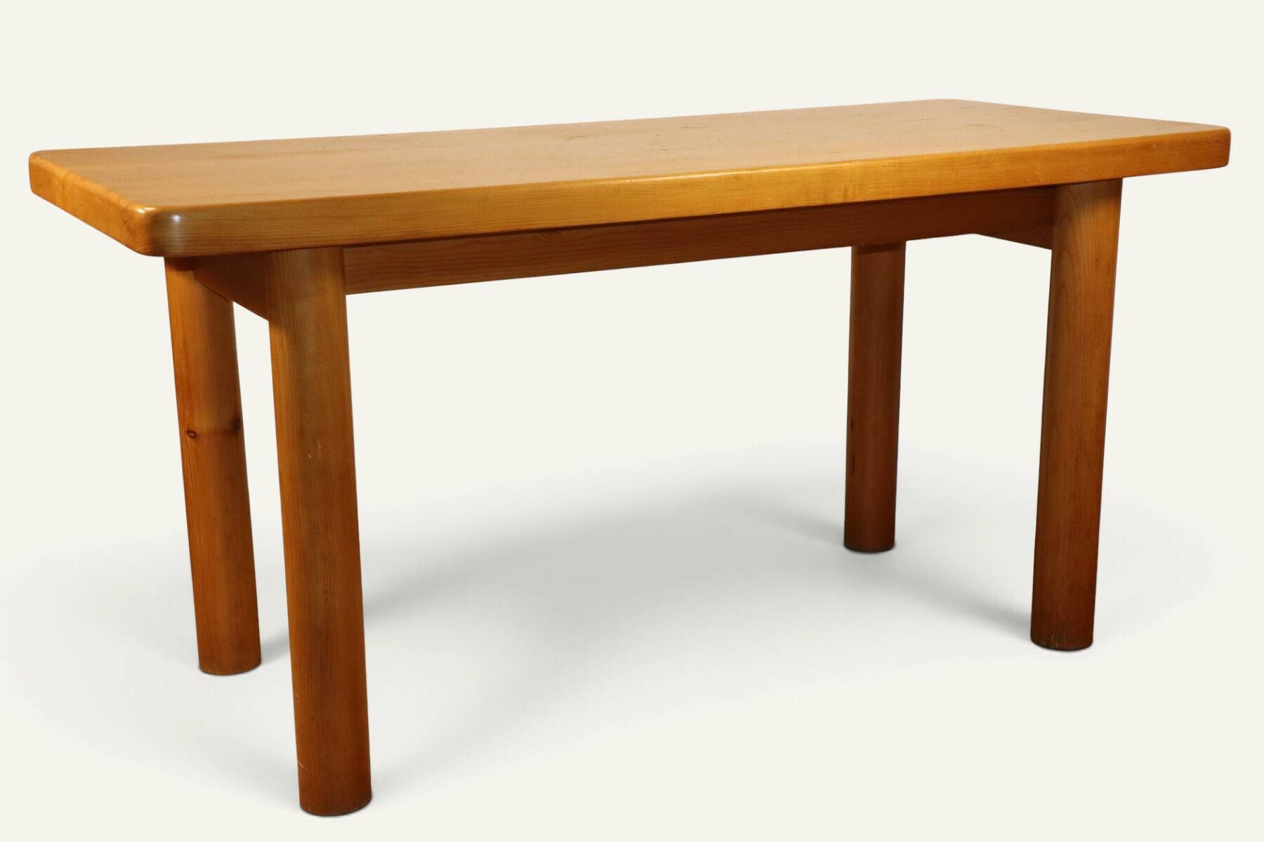 Table René Martin en pin massif moderniste, 1960