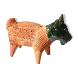 Pique flowers " goat " Mexican ceramic, 70s