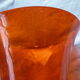 Bubble glass on foot vase