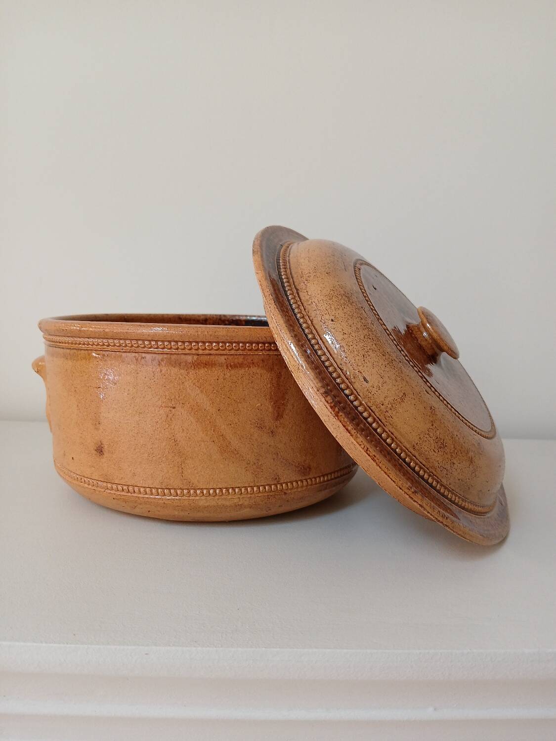 Vegetable salad bowl terracotta pottery