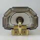 1960s/70s Wall Lamp Glashütte Limburg Germany Glass & Metal Age Design