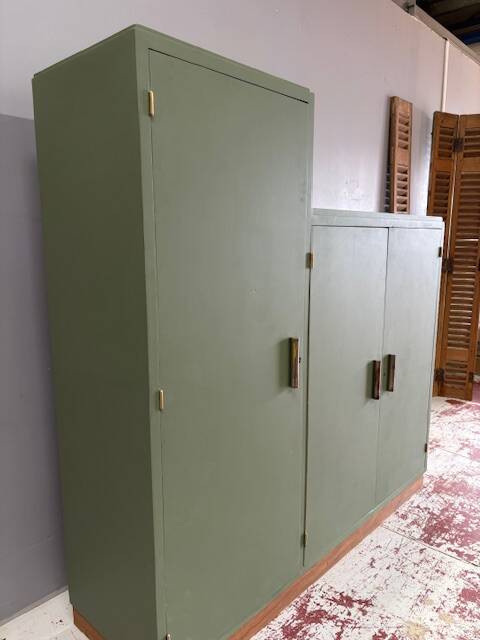 Asymmetrical wardrobe from the 1950s.