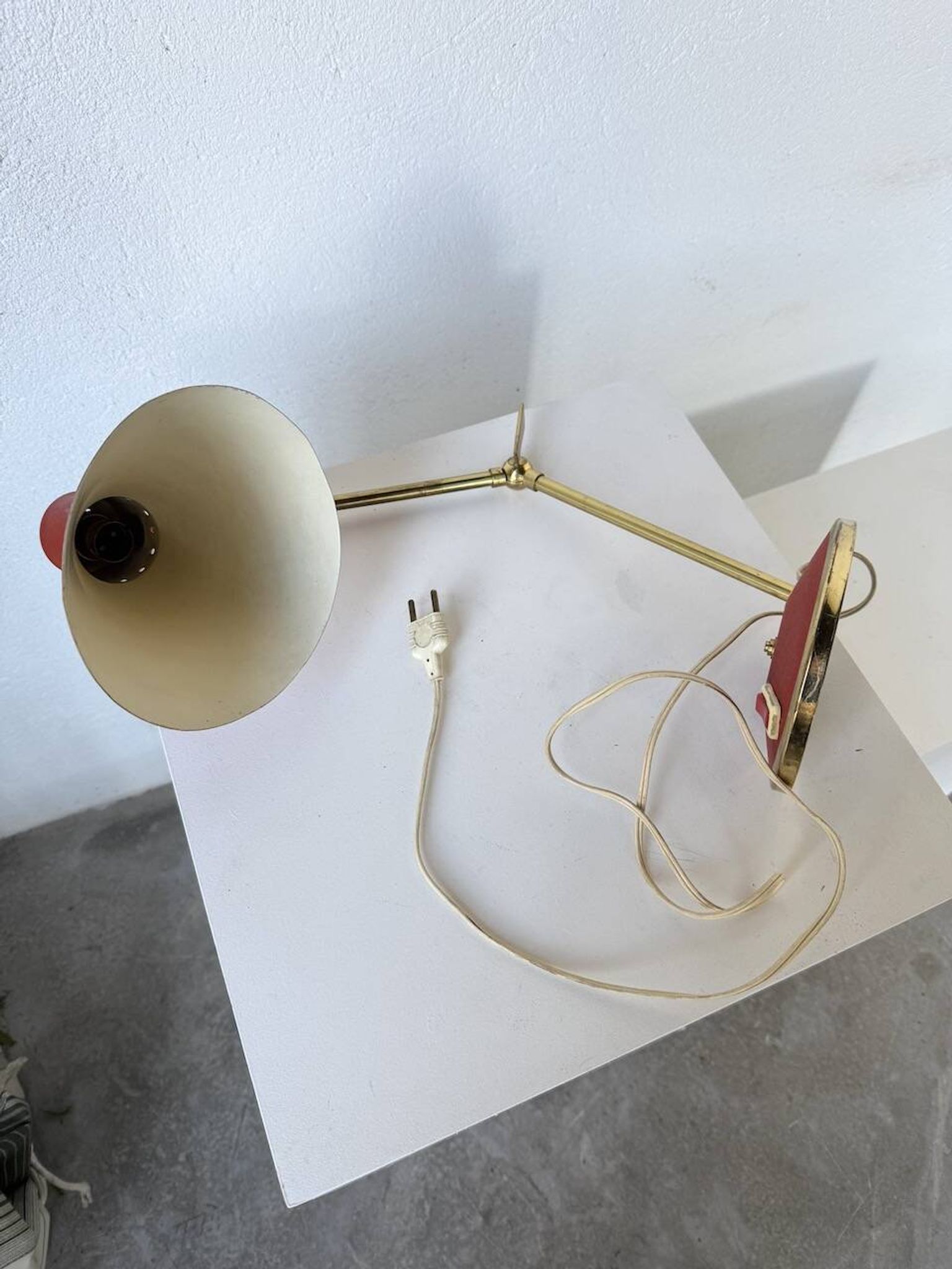 Lampe de bureau années 50 « diabolo » Aluminor