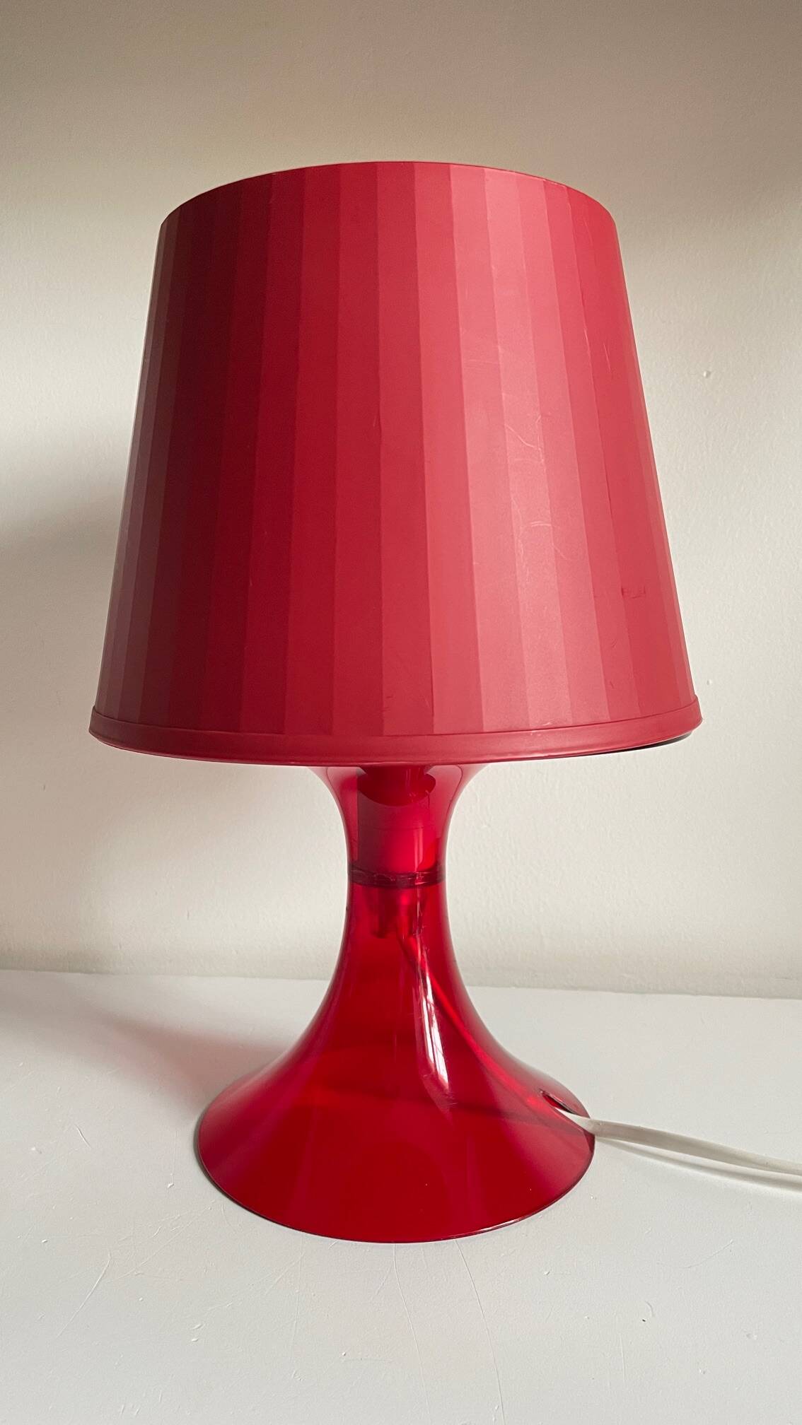 Red Vintage Ikea Lamp