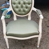 Louis xvi medallion armchair