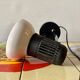 Lampe de bureau vintage Massive blanche et noire  - 1970