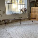Solid oak farm bench 3m