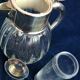 Large pitcher decanter with an ice cooler tube