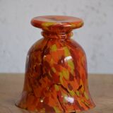 Speckled orange vase