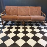 3-seater bamboo sofa