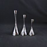 Scandinavian steel candle holders by Design by Mencke & Vagnby Nuance Vintage