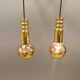 Frimann Goldstar pendant lights made by Philips in the 1970s. Model SPYBALL