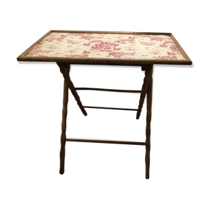 Table pliante en bois de la fin