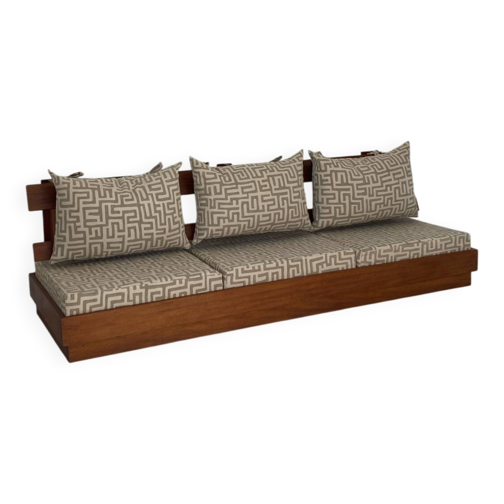 Banquette murale années 1970