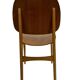 Vintage dining room chair Scandinavian 1960s plywood and teak design