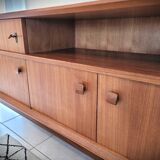 Scandinavian design sideboard in vintage teak
