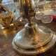 Candle holder christofle silver metal .