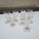 8 anciens verres à pied en cristal de style Caton