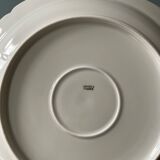 Old hollow round dish in Limoges porcelain