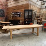 Farmhouse table with oak extensions