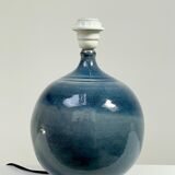Ceramic lamp signed Crançot