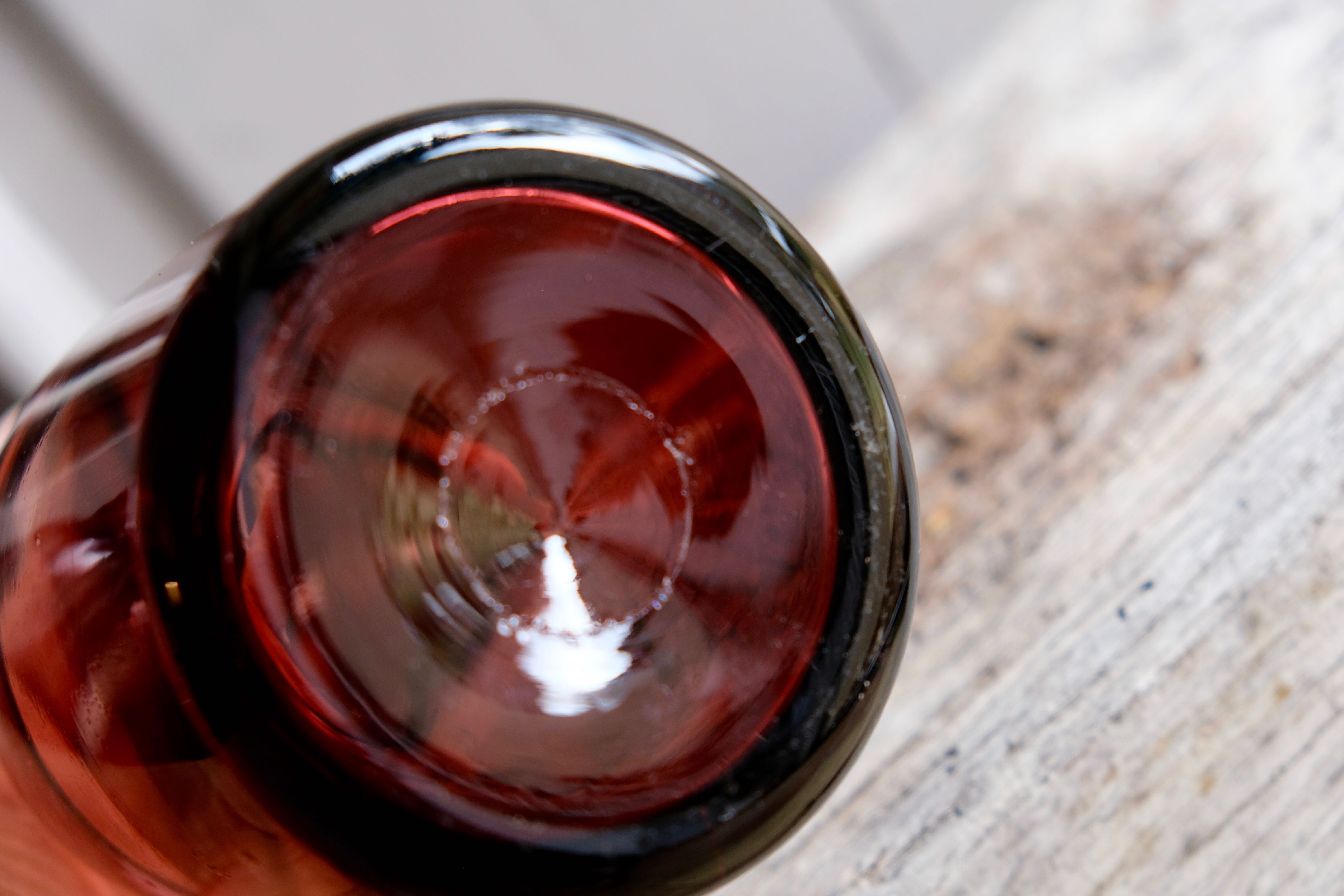 Set 5 vases in blown glass art glass ALLEX, Drôme