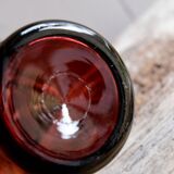 Set 5 vases in blown glass art glass ALLEX, Drôme