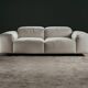 Gio Pagani – “Je T’Attends” Sofa – Premium Light Grey Leather