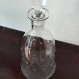Engraved crystal decanter