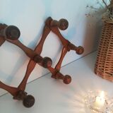 Vintage accordion coat rack