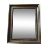Miroir en bois doré 34x42cm