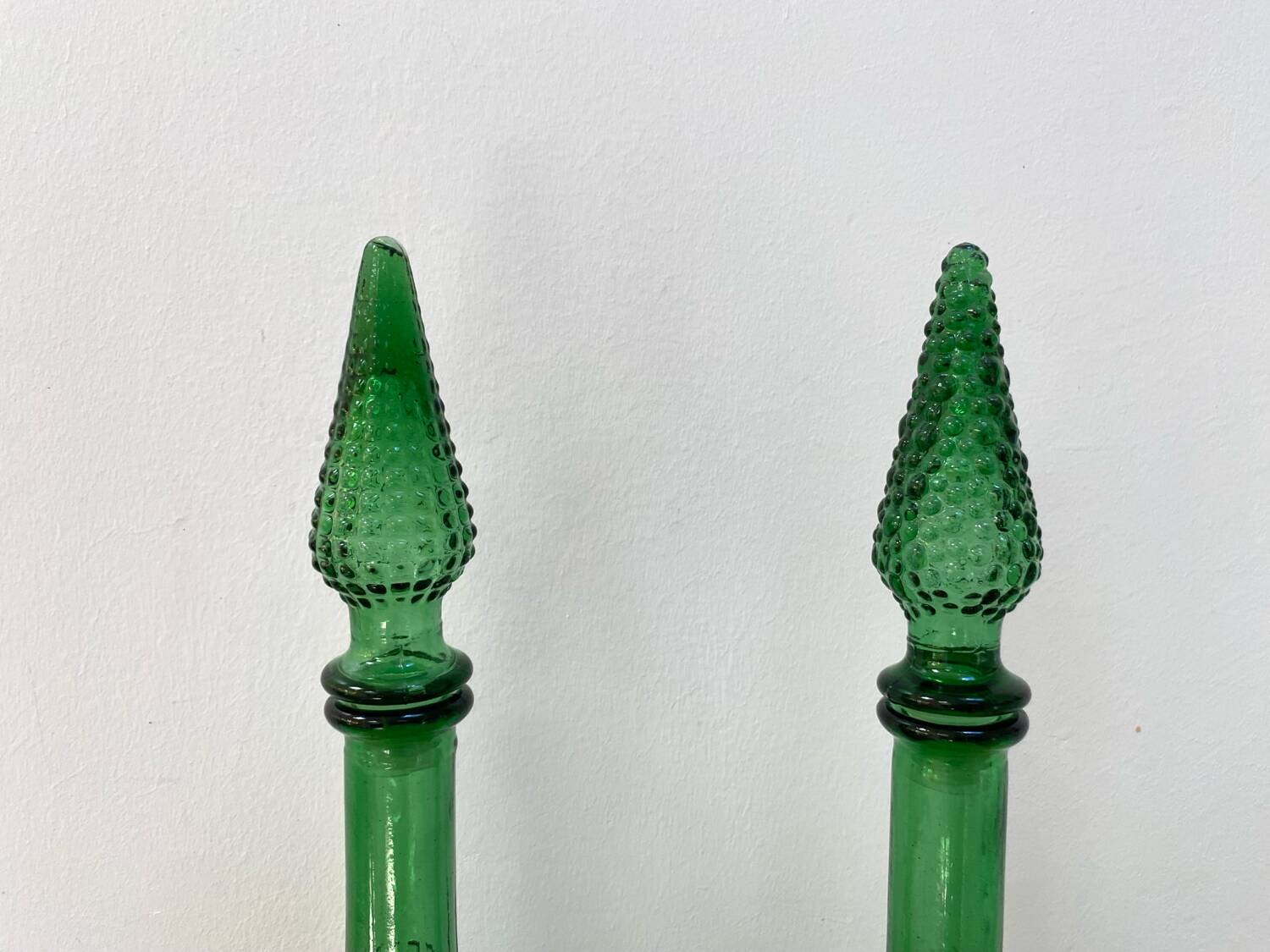 Green bubble carafe Empoli from the 1960s